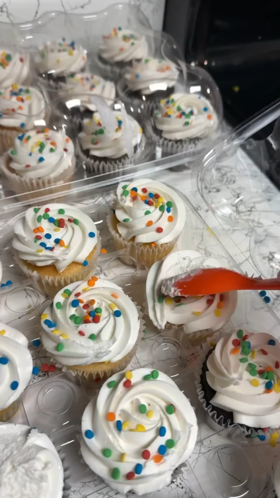 Redecorated a store-bought cupcakes