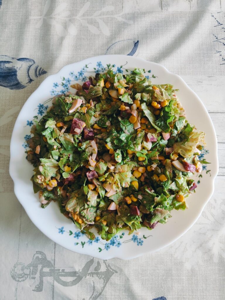 Sunday night giant salad