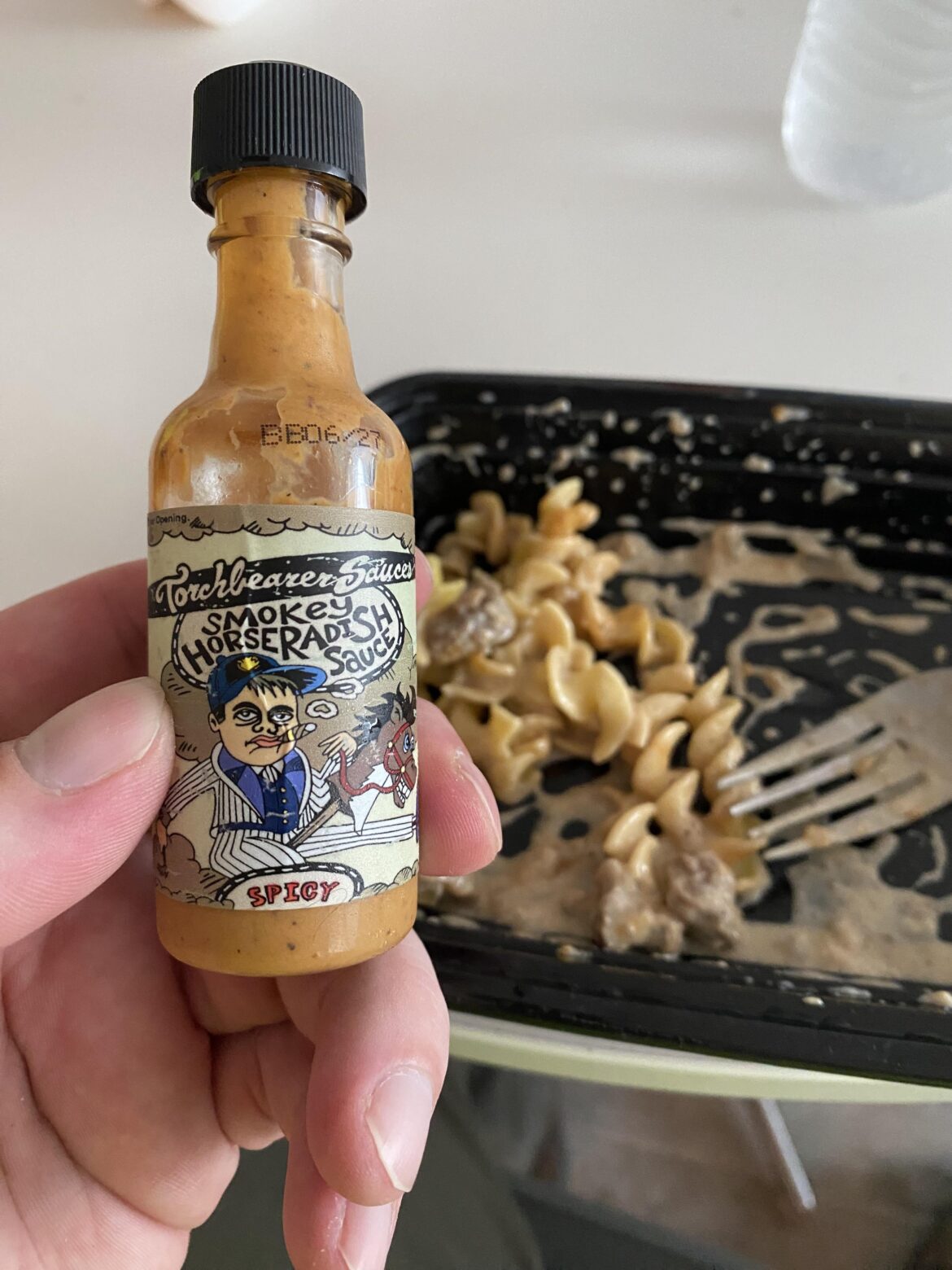 Not the spiciest, but this sauce is delicious.