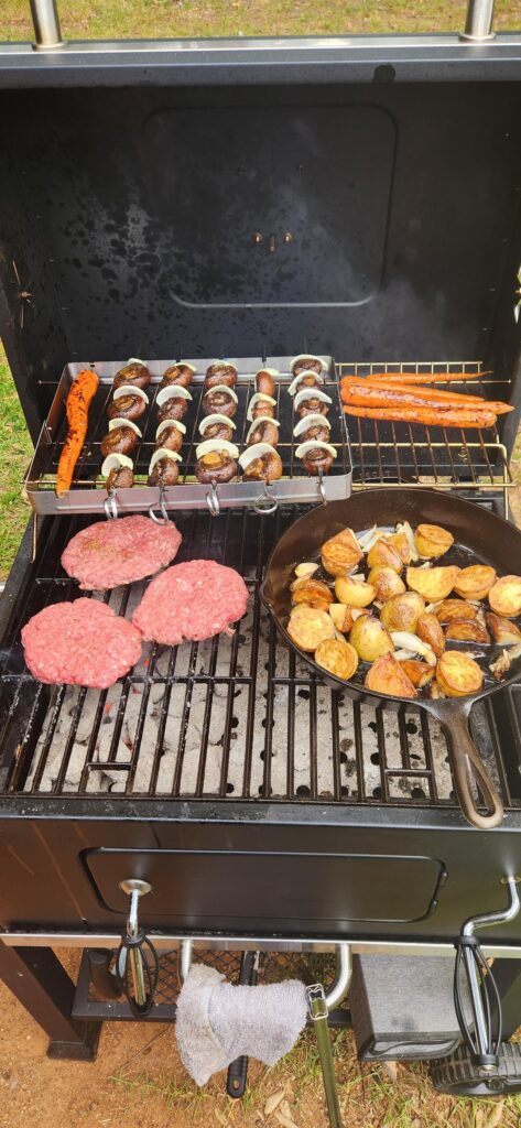 It's too hot to cook inside.