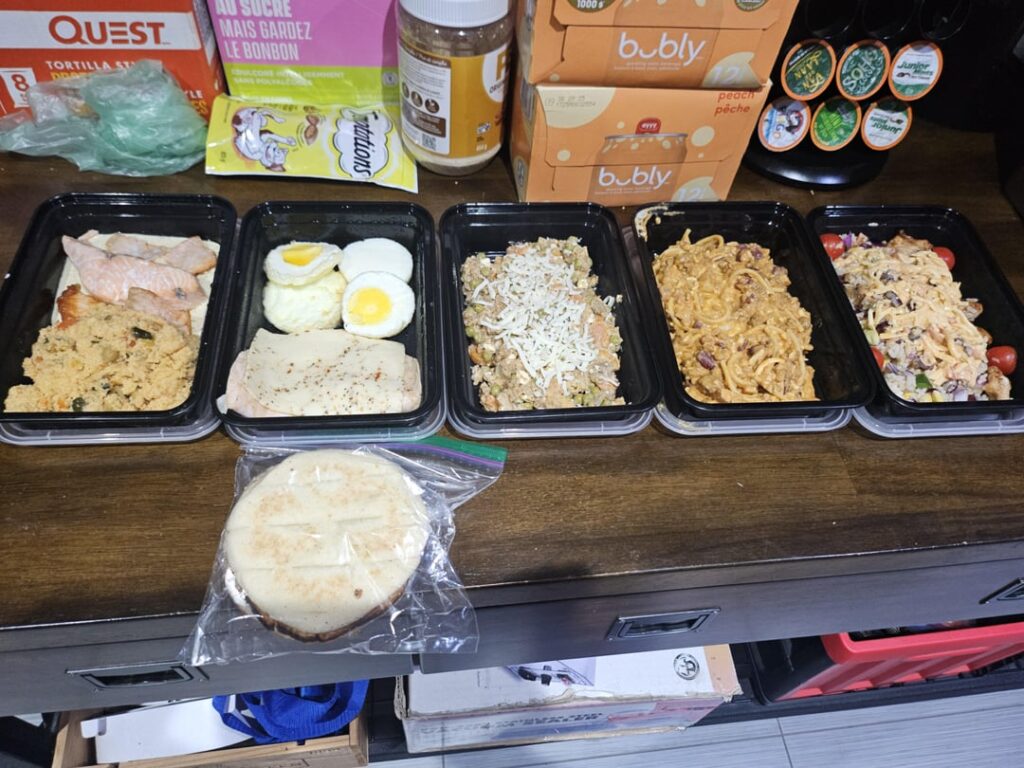 Meal prepped 5 different meals x5 and it took me 5 hours