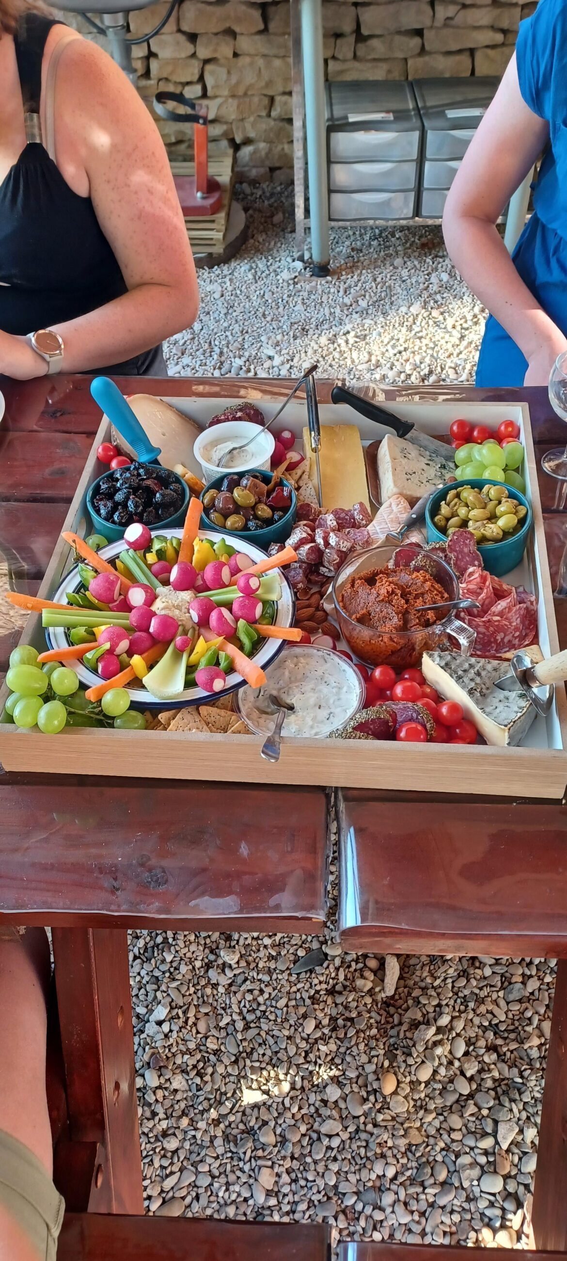 Dinner board with friends