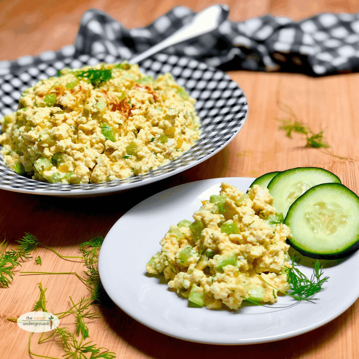 Vegan Eggless Salad 🌱 so much better than eggs!