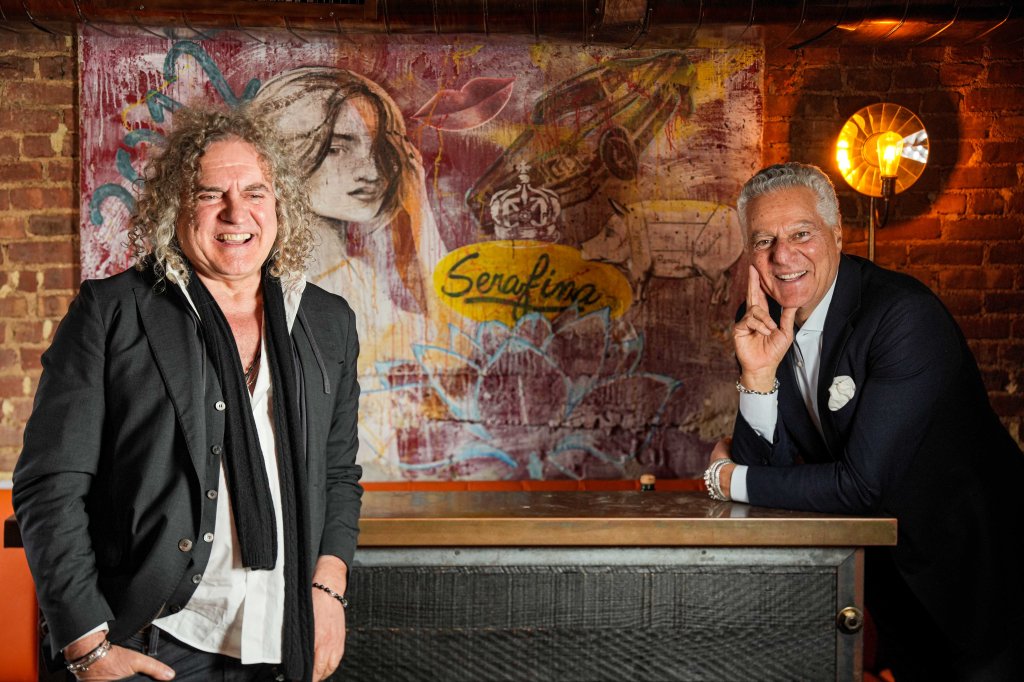 Portrait of Fabio Granato and Vittorio Assaf at Serafina.