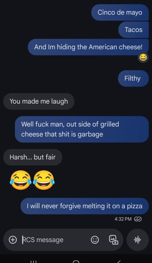 American cheese 🤮