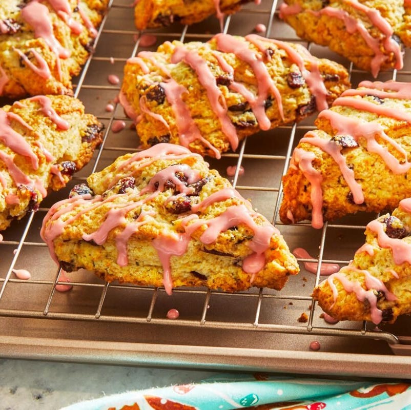 fall breakfast cranberry scones