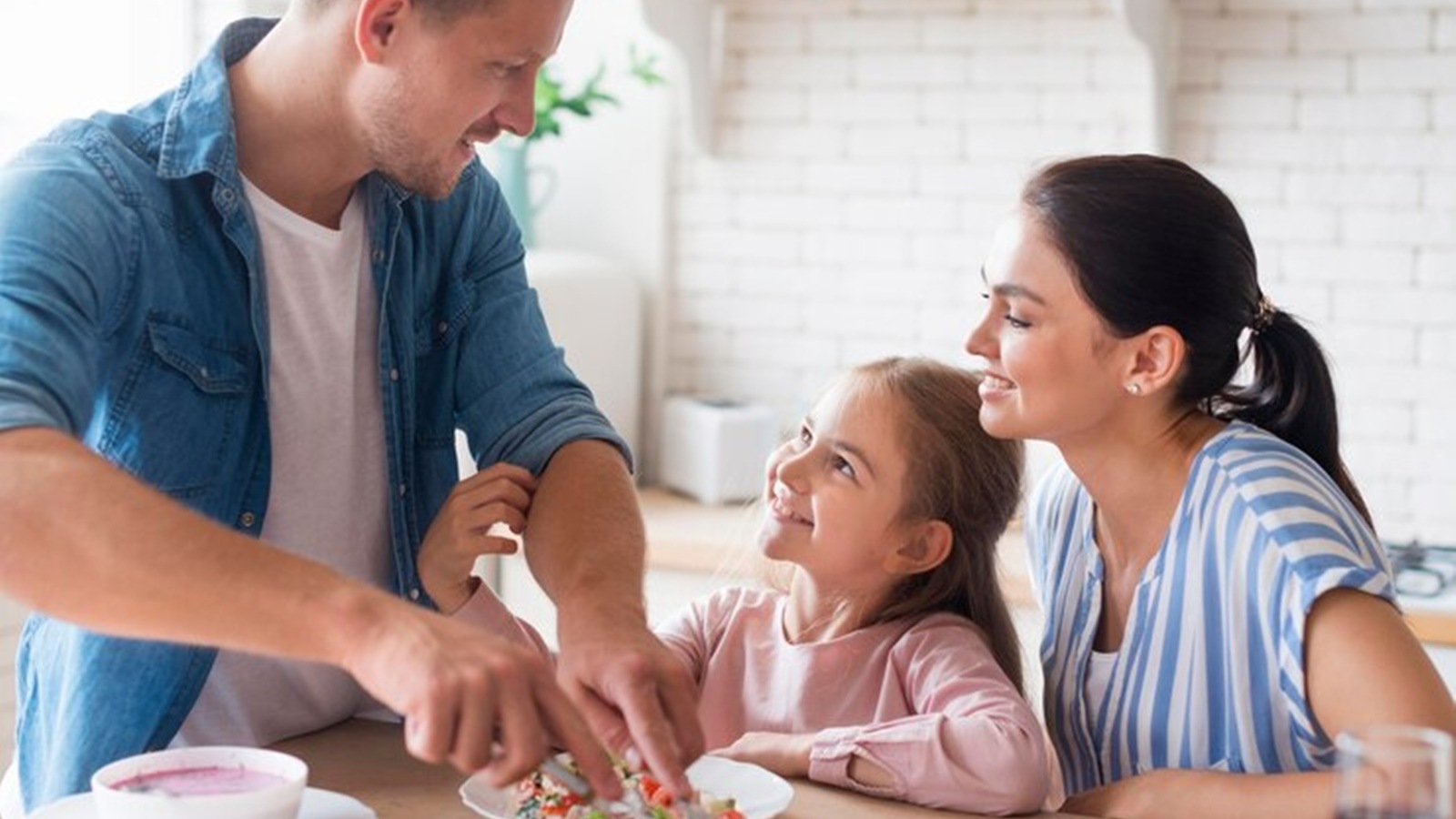 family eating