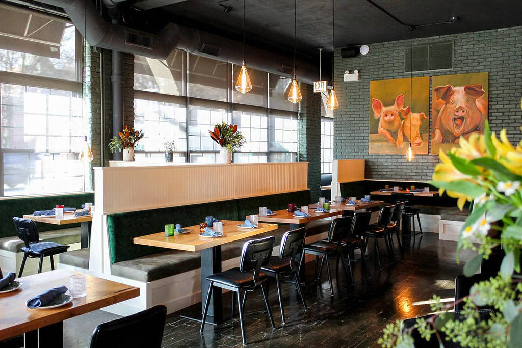interior of farm bar