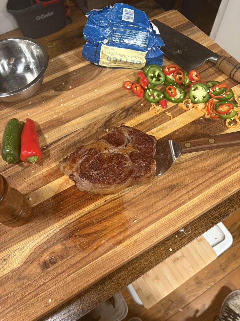 dry aged ribeye with habanero