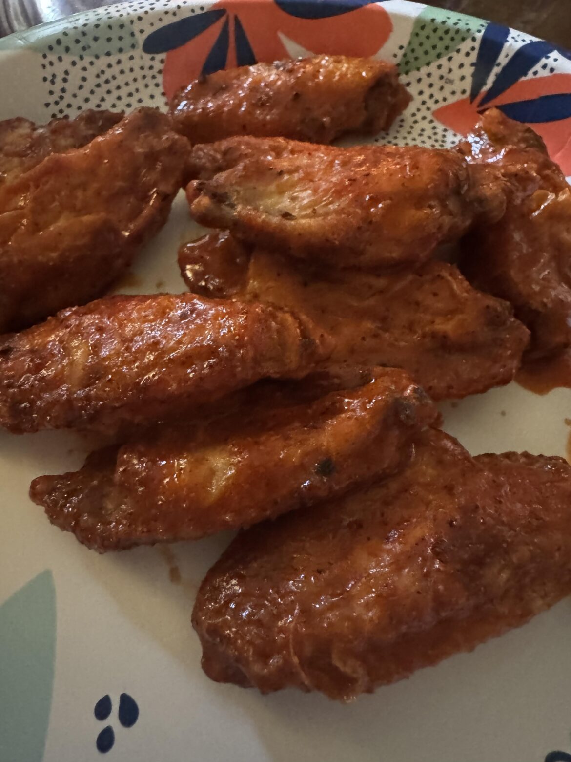 Air fried, garlic buffalo