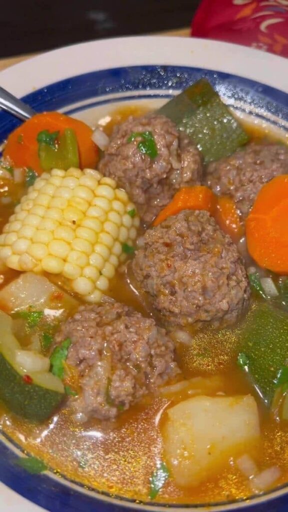 My attempt on Caldo de Albóndigas…