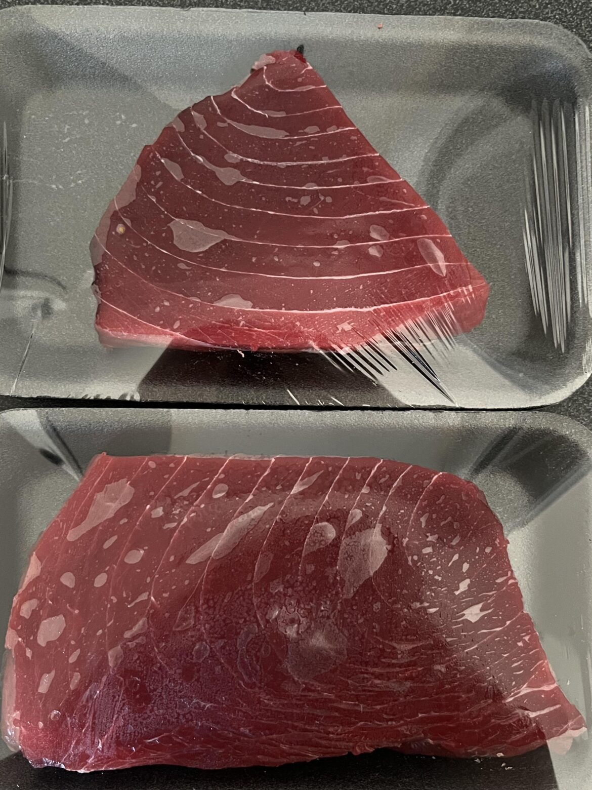 How do I cut this beautiful tuna into sashimi and sushi?