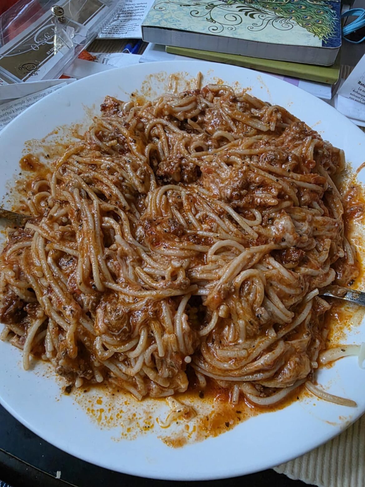 someone take my mom's phone away so she can't take pictures of her spaghetti anymore