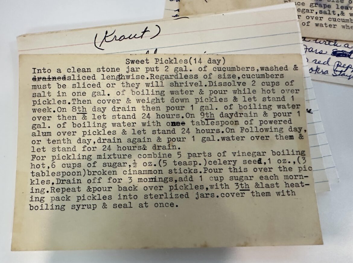 Family Fermented sweet pickles