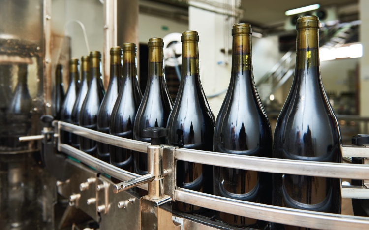 Bottles of wine