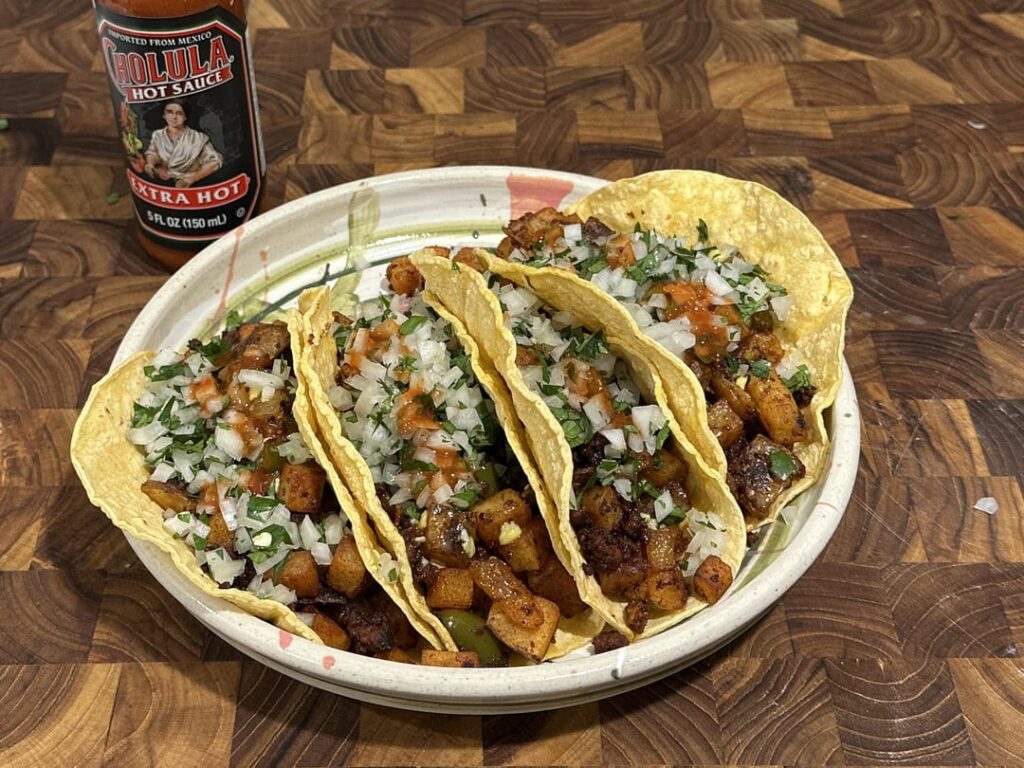 got the house to myself today. it’s taco time.