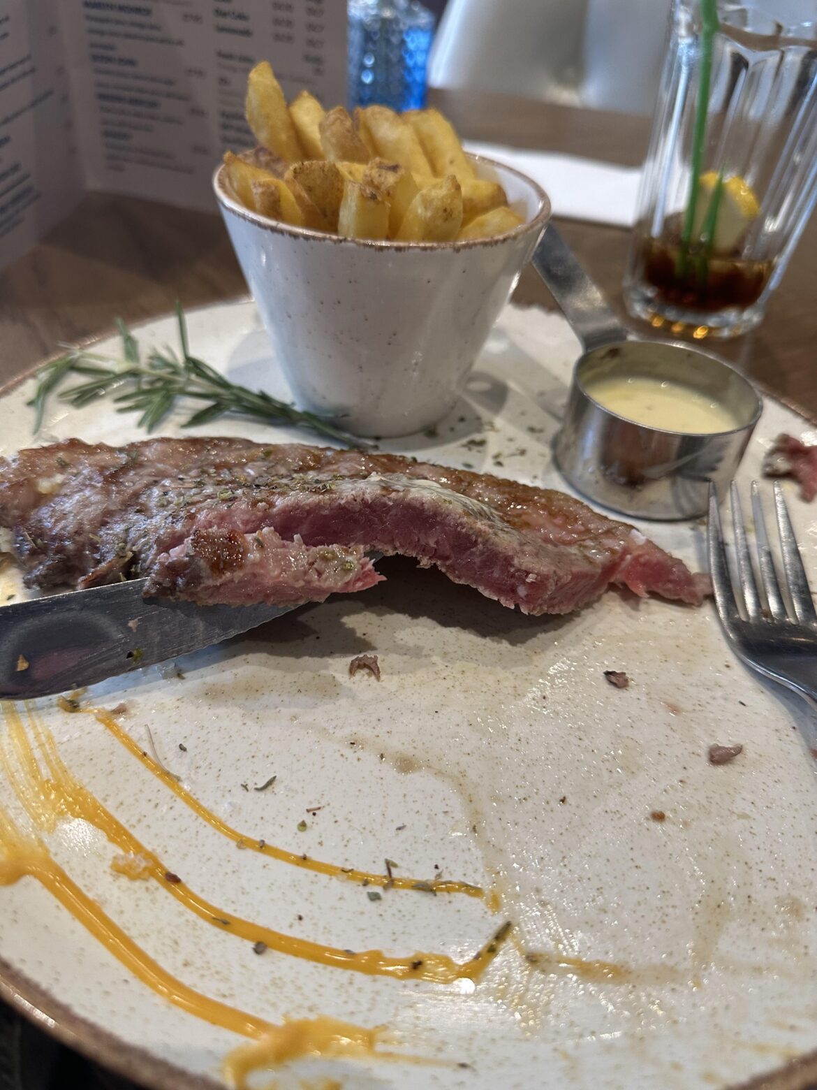 Ordered rare, this feels blue