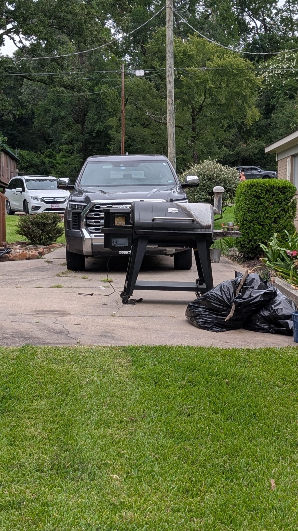 My pellet grill caught fire. I think it was the angle of the grill. Thoughts? My pellet grill caught fire. I think it was the angle of the grill. Thoughts?