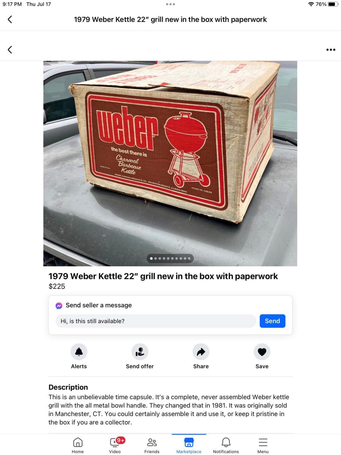 A classic on Marketplace