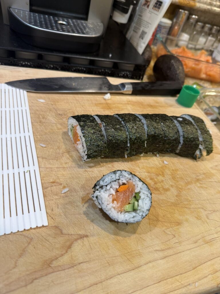 First time making sushi