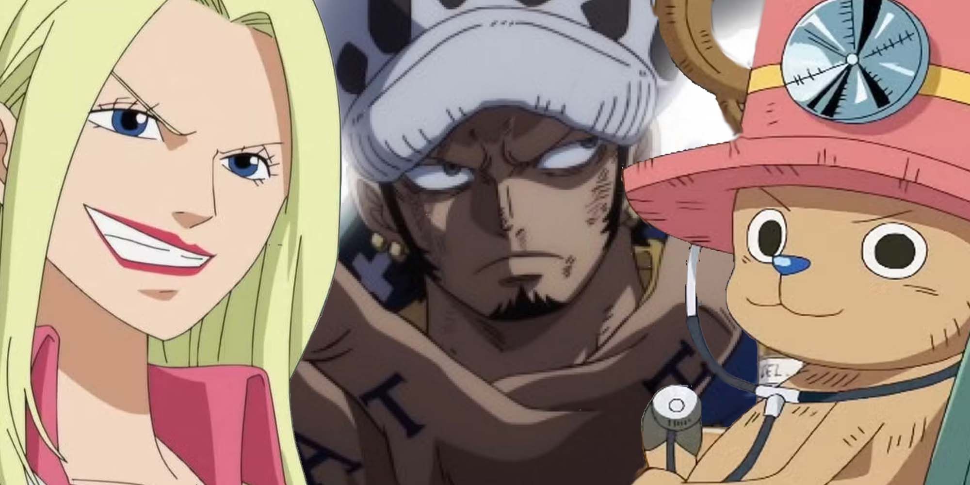 Gerd, Law, and Chopper from One Piece