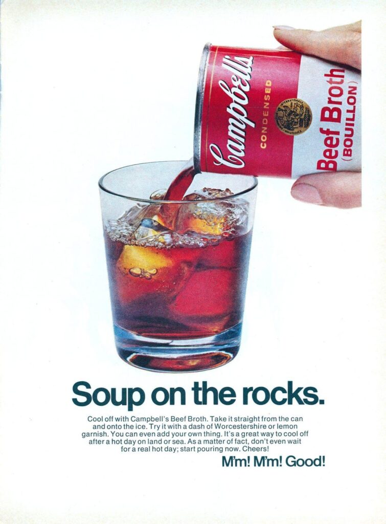 Soup on the rocks, from the '60s and '70s