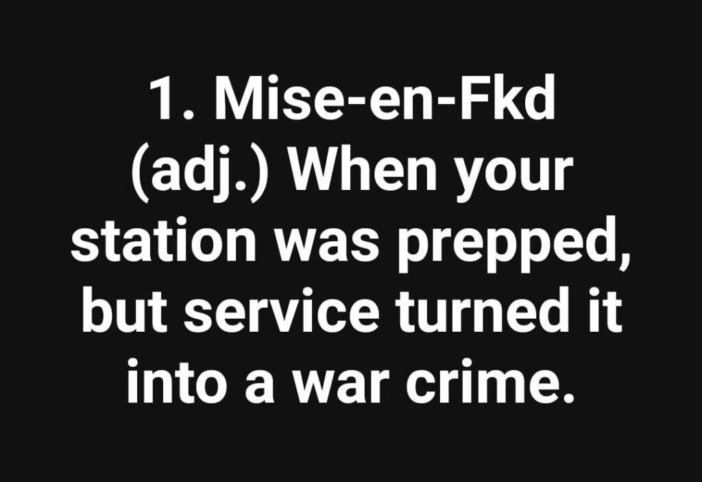 Odd Chef Kitchen Dictionary