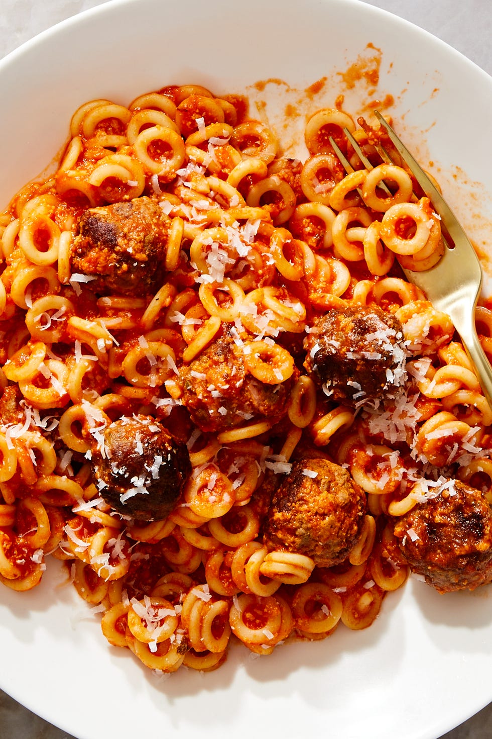 grownup spaghettios and meatballs