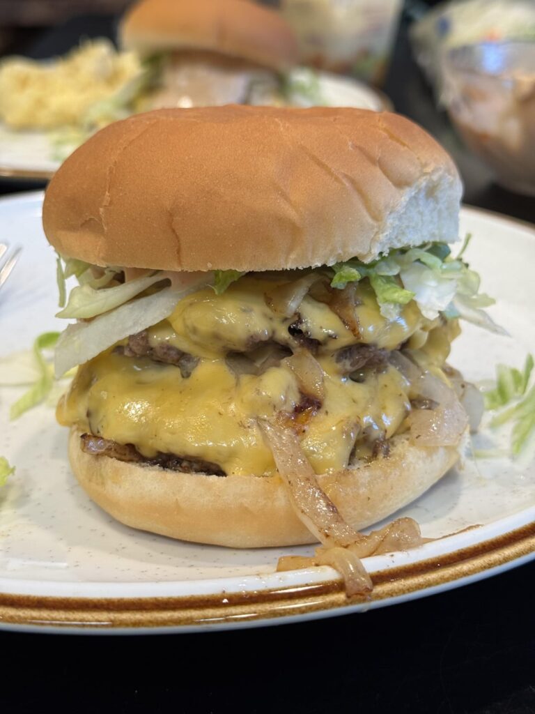 Oklahoma-style Onion Smash Burger