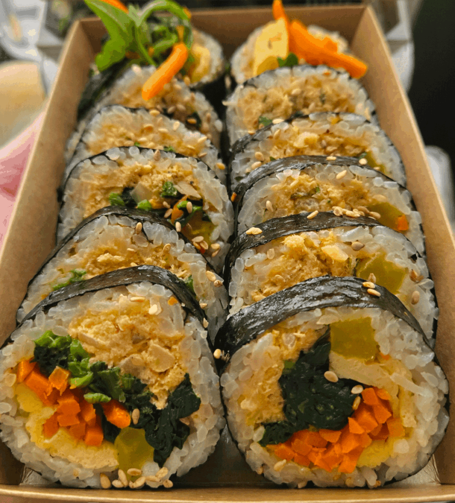 Gimbap for breakfast because why not? This is spicy tuna.