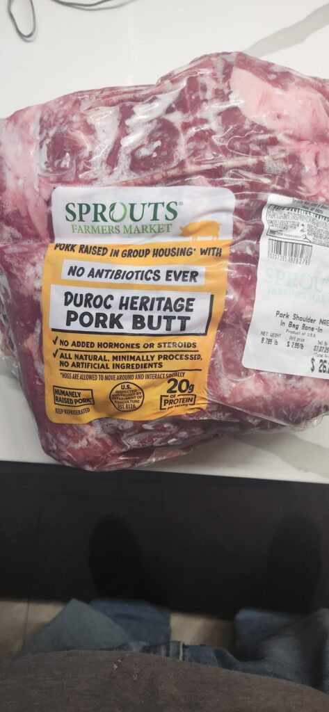 Next experiment! Duroc pork shoulder