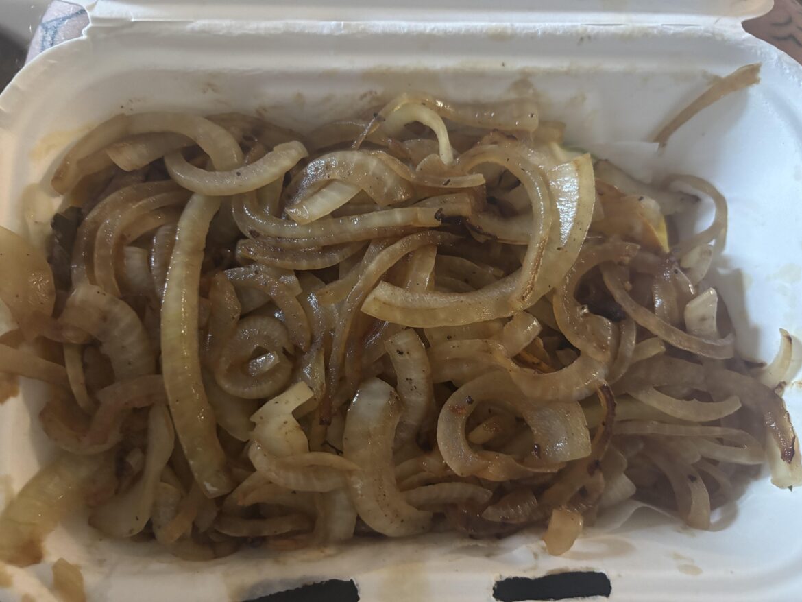 I asked for an objectively gross amount of onions on my tacos and they delivered