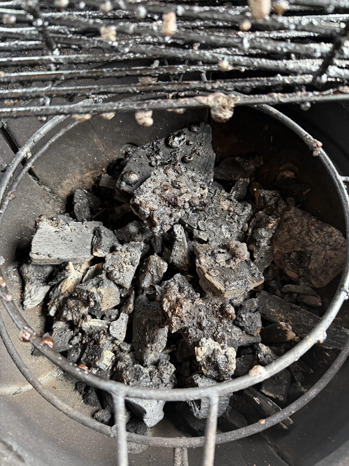 What are we doing after a drippy marinade grill?