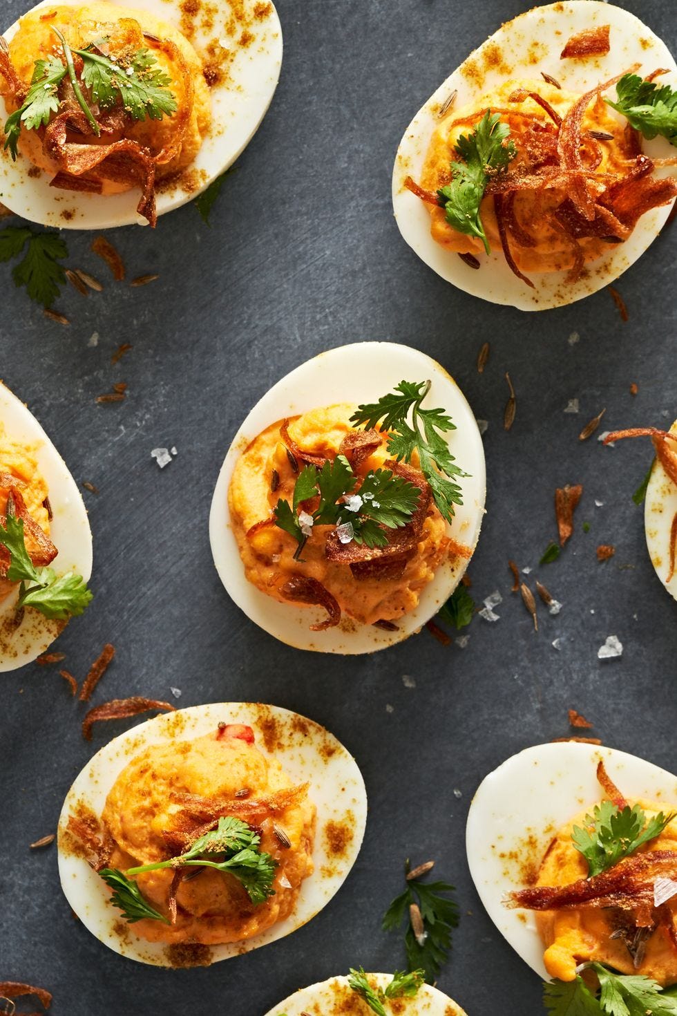harissa deviled eggs
