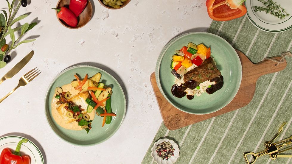 Herbed short rib Italian menu