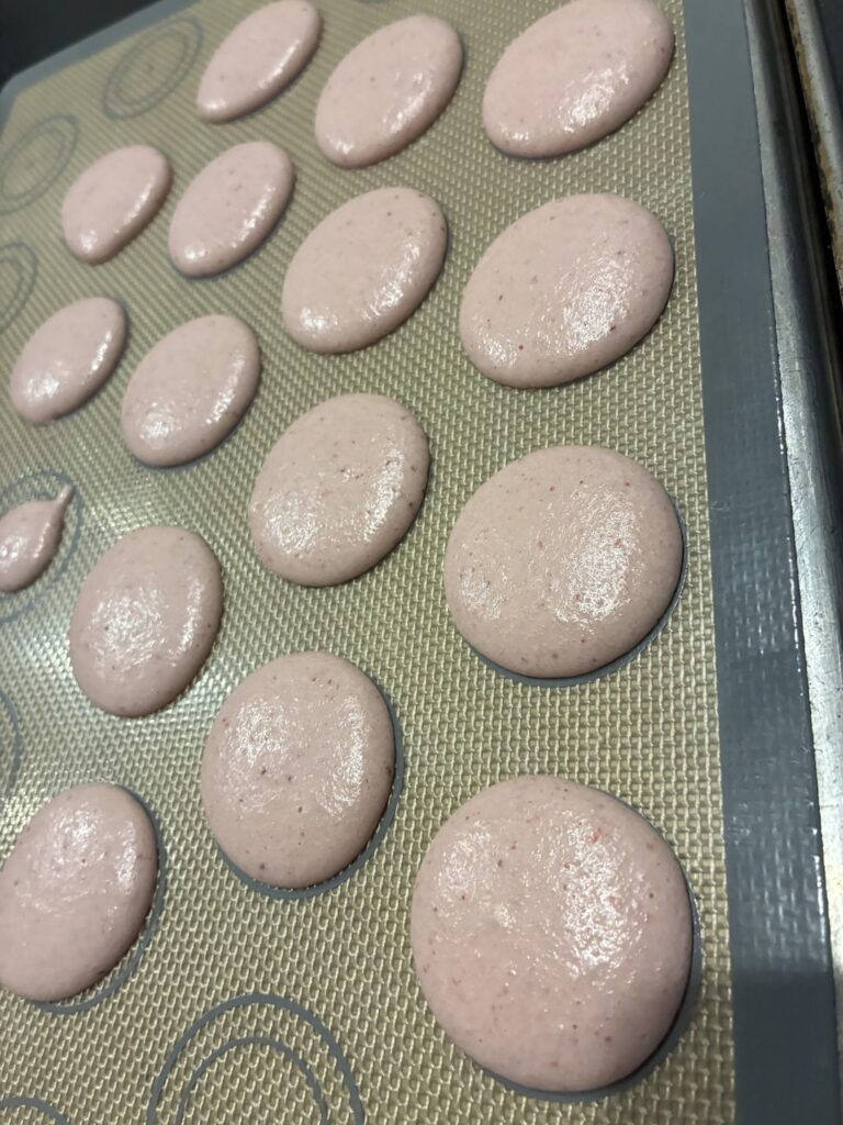 Macarons keep losing color on bake?