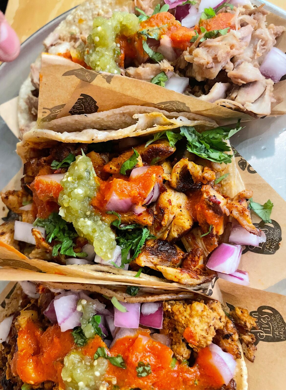 From Seven Lives tacos.