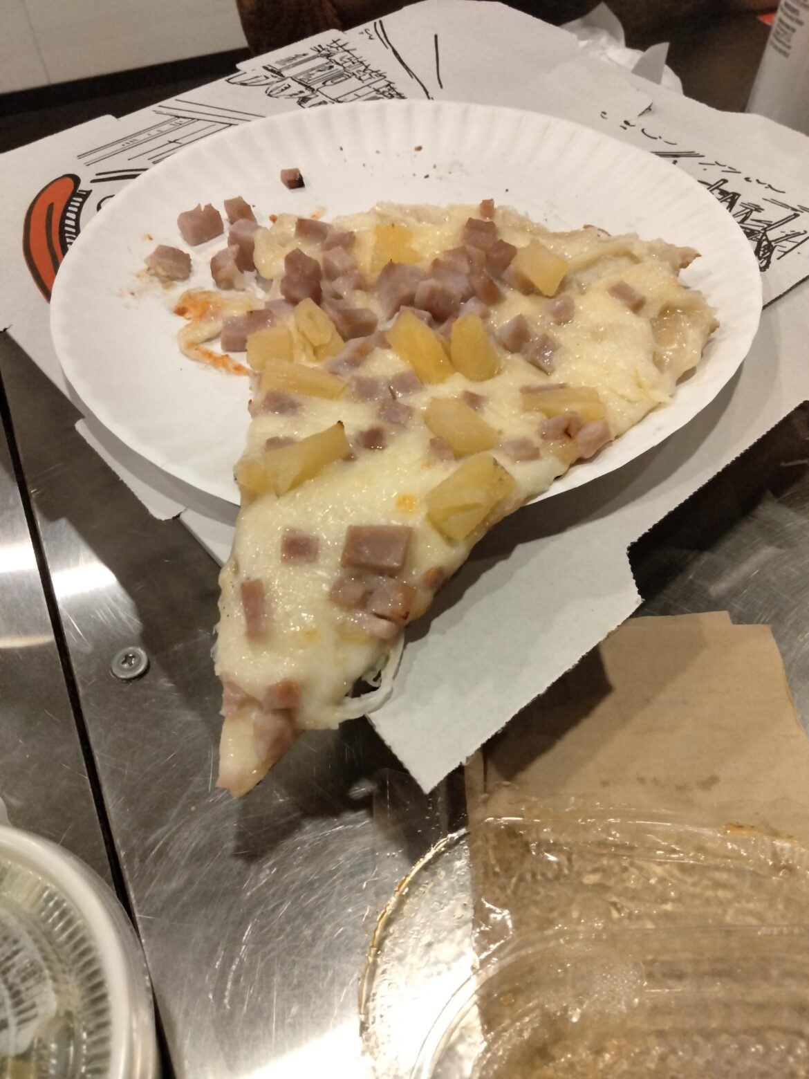 This pizza my aunt ordered.