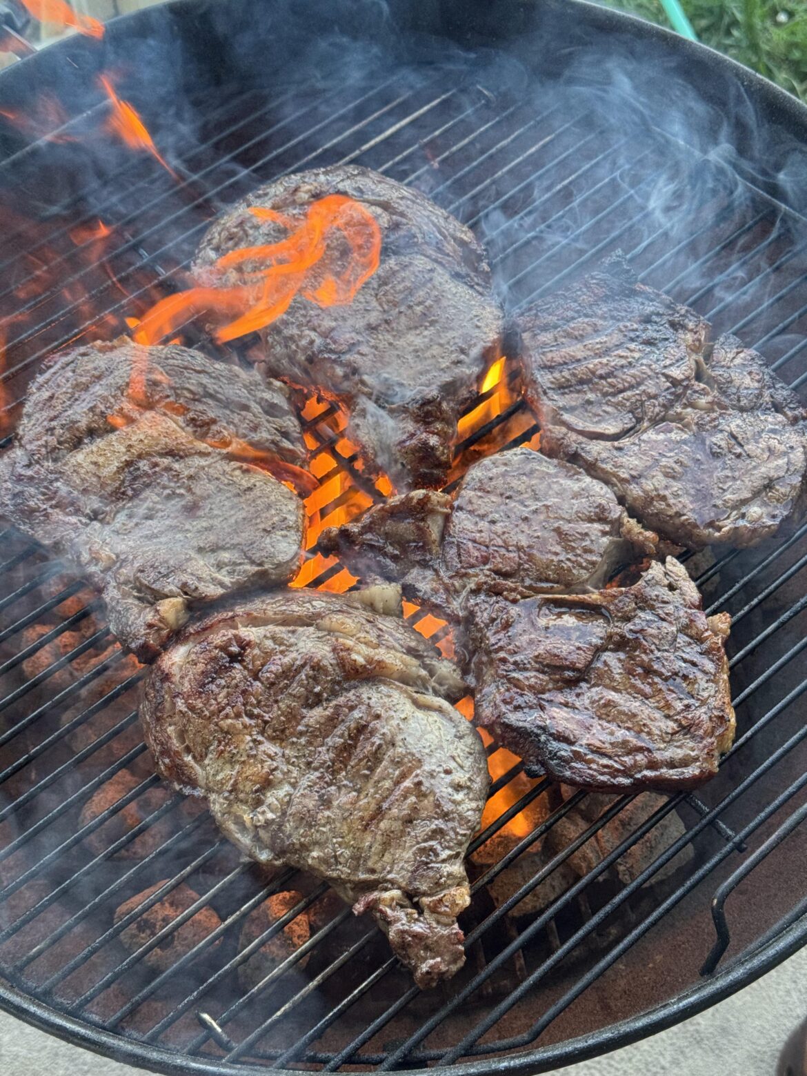 Grilled Ribeyes. Weber and Kingsford never let me down