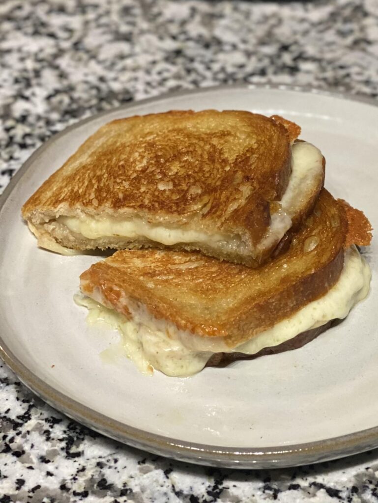 Extra sharp white cheddar on sourdough