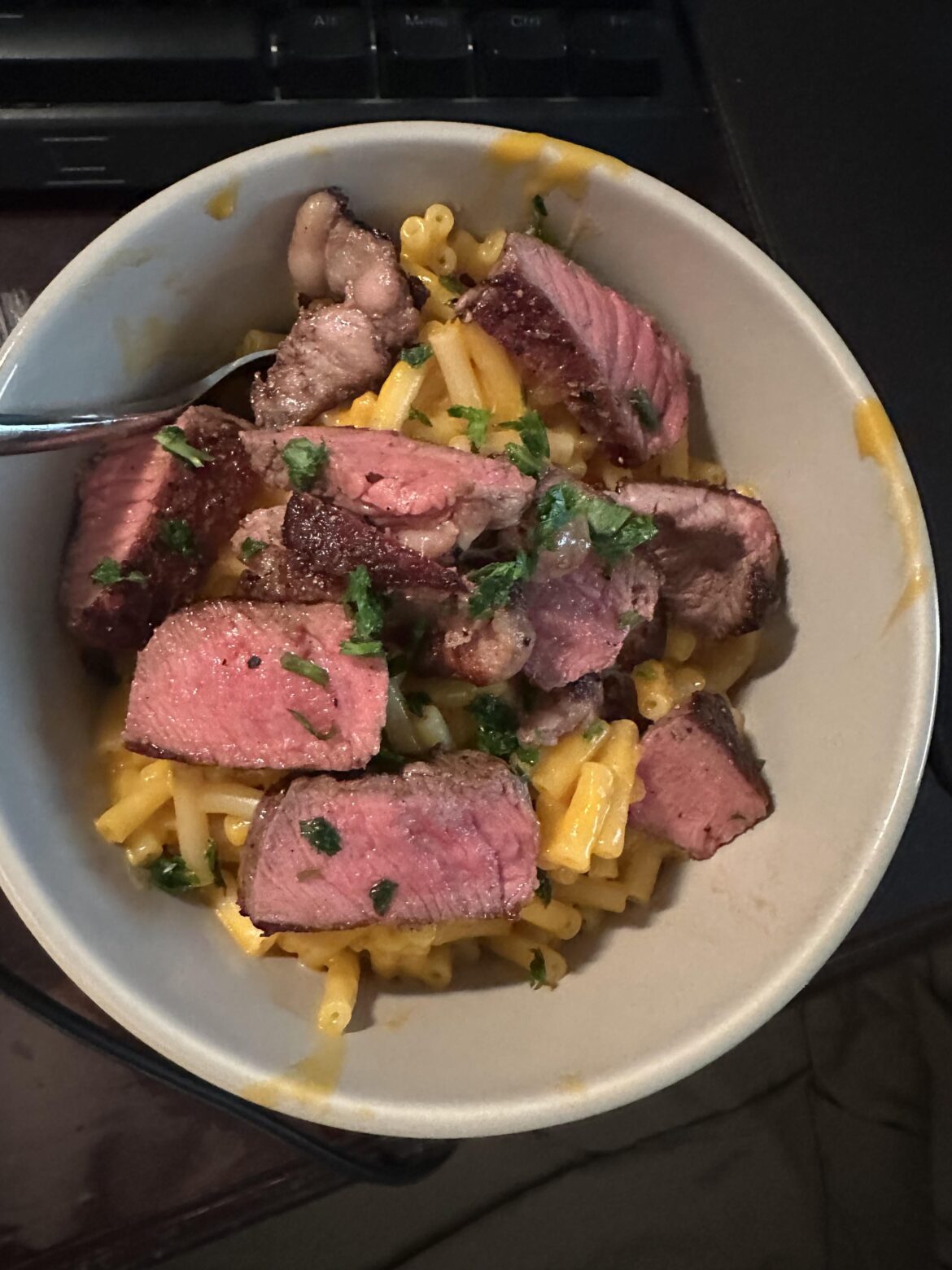 Didn’t have good pasta so boxed Mac it is