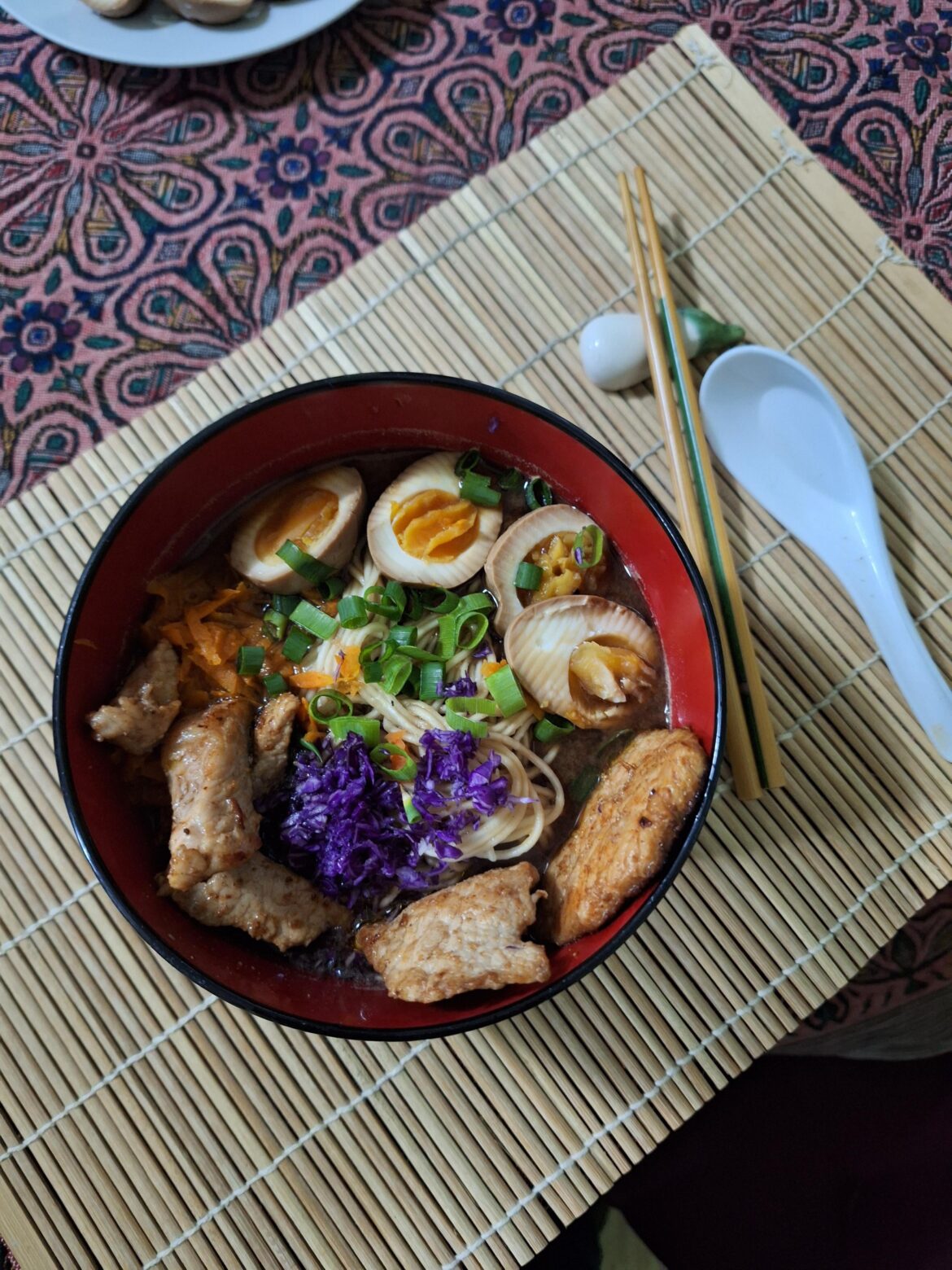 Me and my boyfriend trying to improve our ramen game