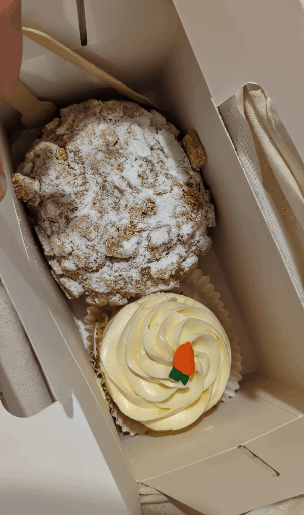Giant Japanese Cream Puff + Carrot Cake