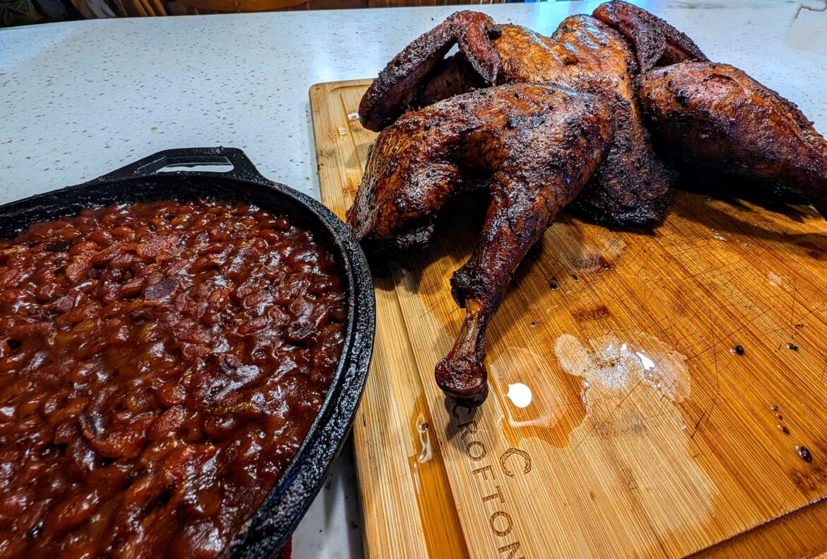 Smoked Turkey and Beans for the 4th