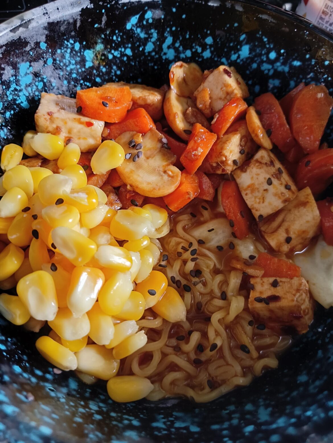 I tried making a Ramen Bowl🍜. It was yum