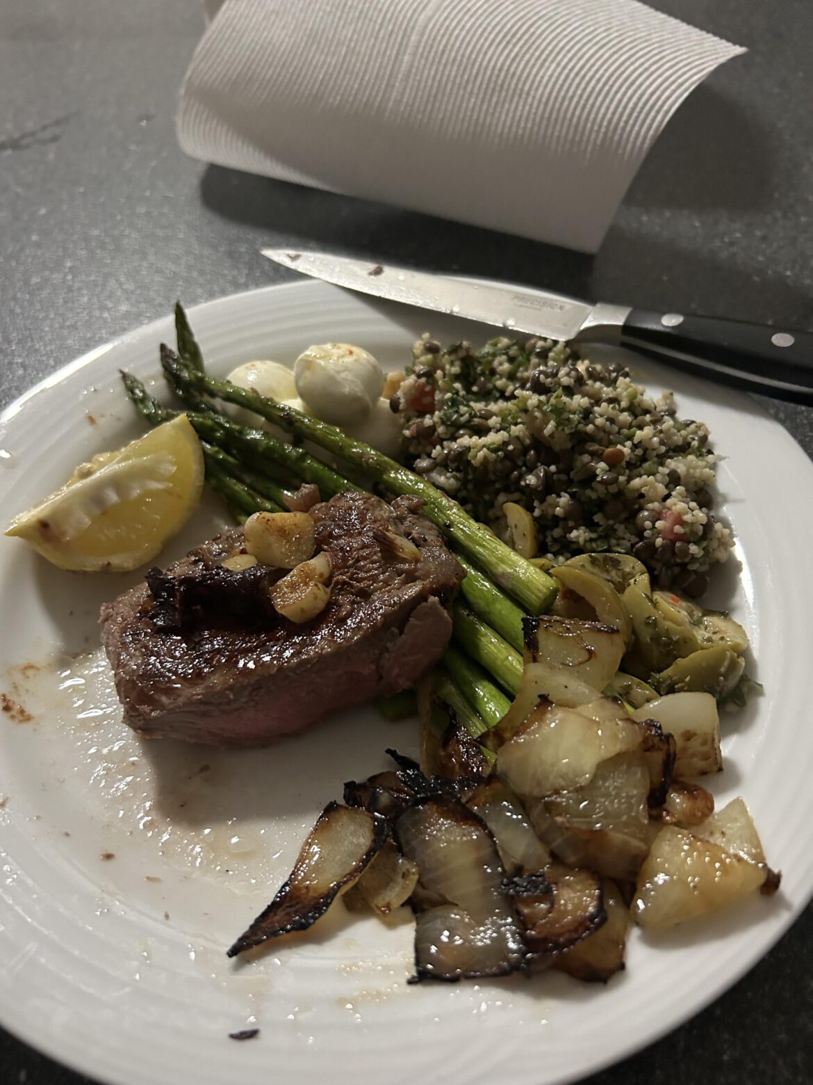 My half assed Mediterranean dinner