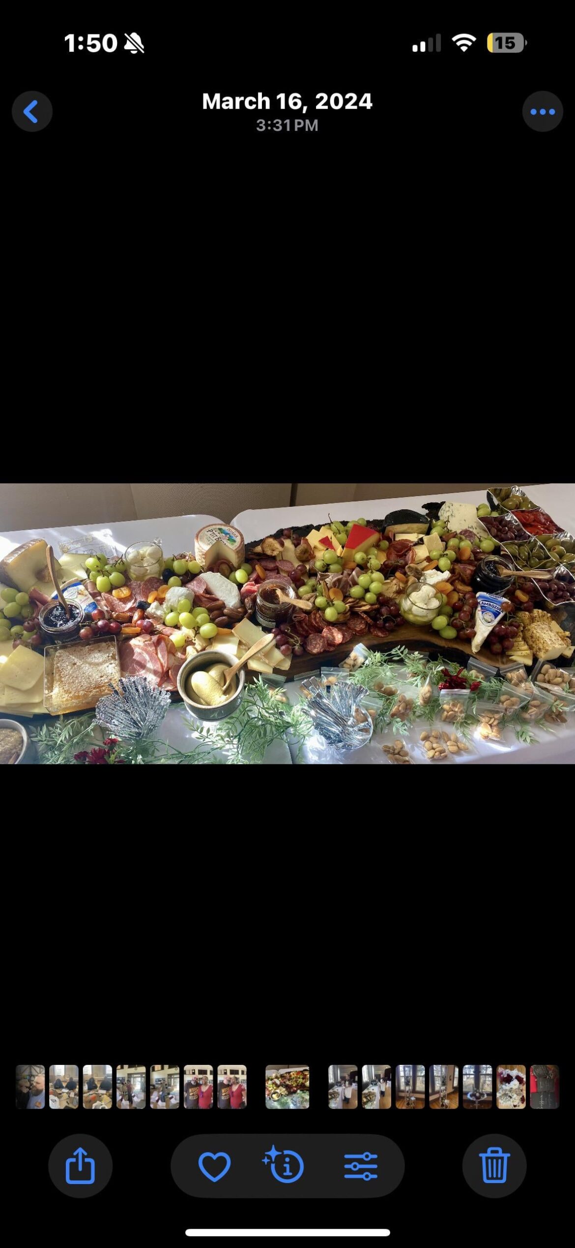 40” charcuterie board.