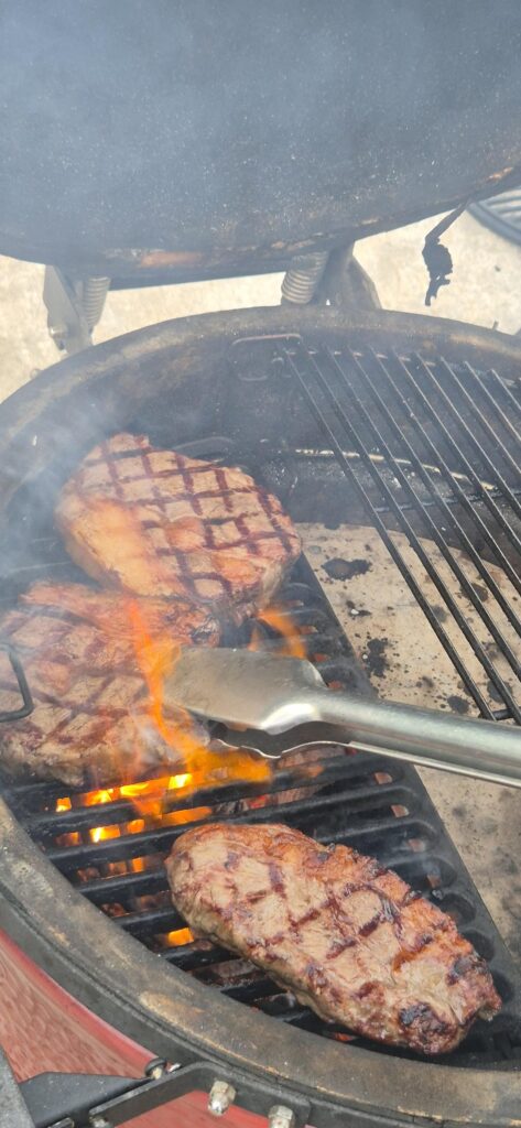 Sirloin steak with coat