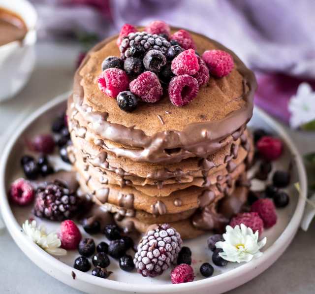 Vegan Banana Pancakes Chocolate
