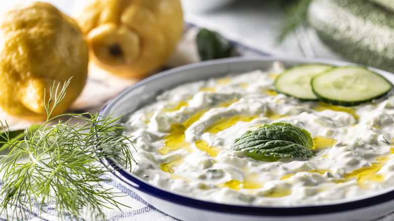 Tzatziki in a bowl